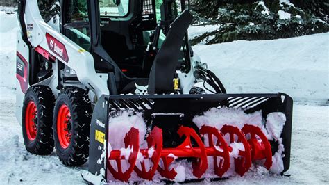 skid steer quick attach snow blower|bobcat with snowblower attachment.